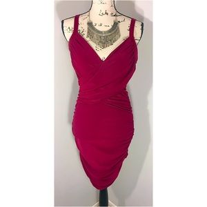😍Sexy Burgundy Ruched Dress😍 Size M